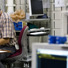 MagLab user and UCLA physicist Stuart Brown works on an experiment in the MagLab's DC Field Facility.