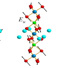 Motion pattern of atoms for the phonon modes that change in magnetic field.