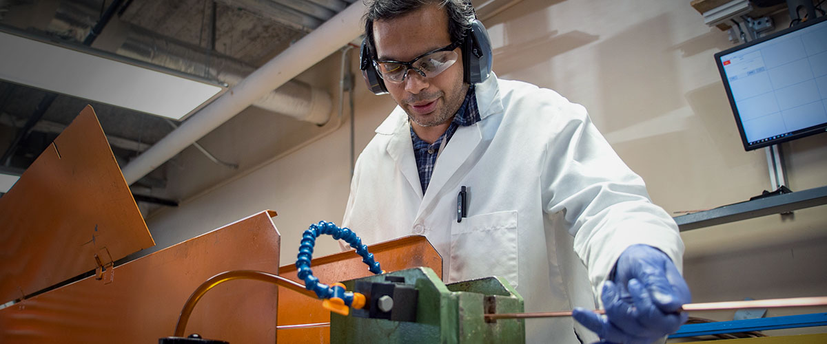 Engineer fabricating wires