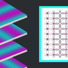 Left: Copper-oxide layers of LBCO, Right: The stripes of magnetism and charge in the cuprate (copper and oxygen) layers of the superconductor LBCO.