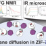 Schematics of ethane diffusion in ZIF-7-8