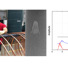 Left: Eddy current inspection of a long length precursor. Center: A chevron crack found by x-ray tomography