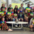 MagLab SciGirls group photo with MagLab educator, Carlos Villa (back row on the right). 