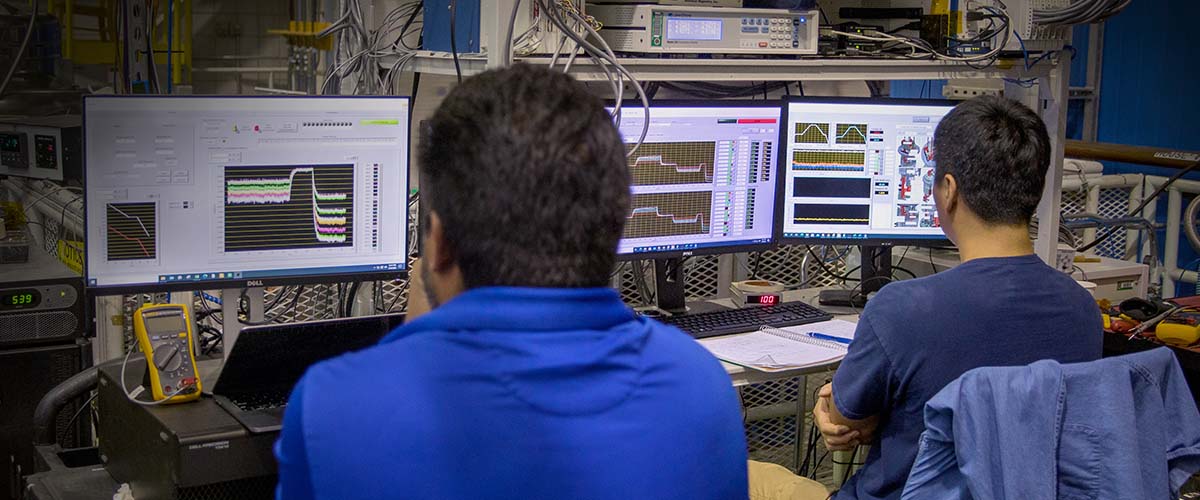 MagLab Engineers testing a new magnet