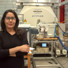 Organic geochemist Isabel Romero (left) tapped the expertise of MagLab chemist Amy McKenna (seated) to run her experiments on ocean sediments impacted by the Deepwater Horizon oil spill.