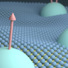 A monolayer semiconductor is found to be a close-to-ideal platform for fractional quantum Hall states - a quantum liquid that emerges under large perpendicular magnetic fields. The image illustrates monolayer WSe2 hosting "composite fermions", a quasi-particle that forms due to the strong interactions between electrons and is responsible for the sequence of fractional quantum Hall states.