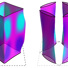 The Fermi surface on the left shows the arrangement of electrons in a copper-oxide high temperature superconductor before the "critical point." After the critical point, the Fermi surface on the right shows that most electrons vanish.