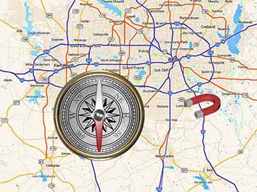 Compasses in Magnetic Fields