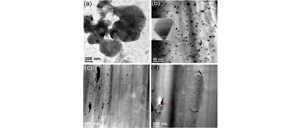 Electron microscope images of Glidcop® conductor