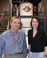 Scientists Victor Schepkin and Cathy Levenson.