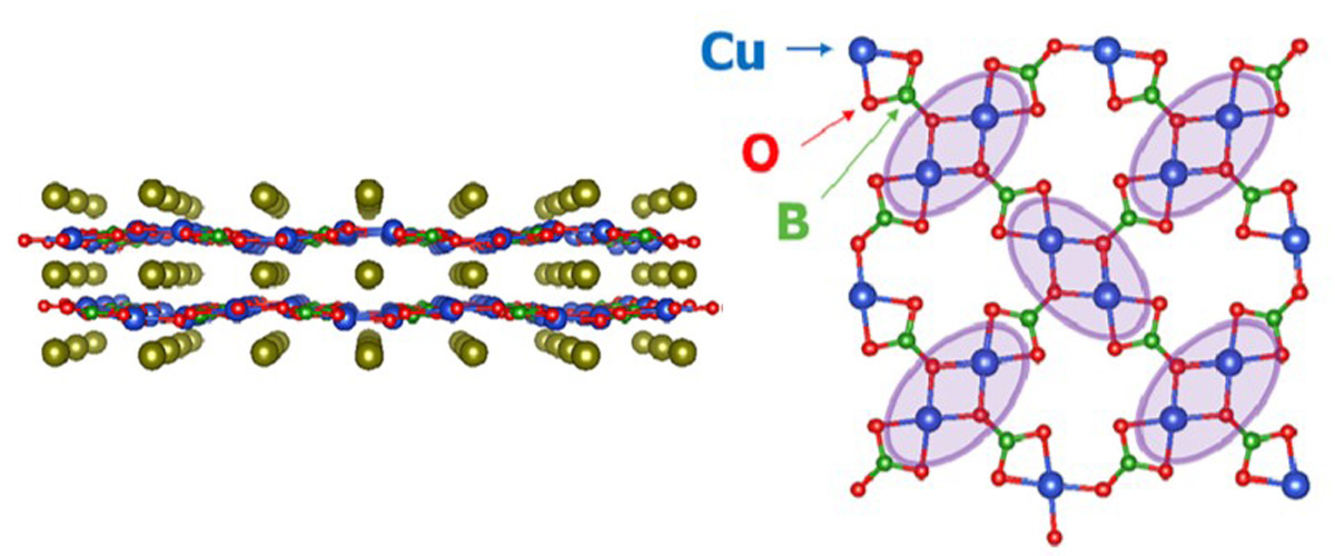 Atomic structure of SrCu2(BO3)2 